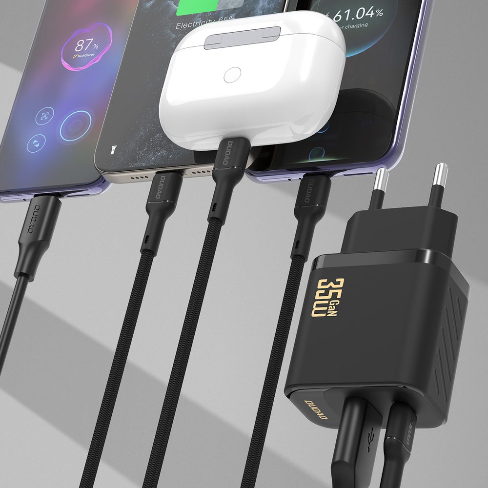 195945_3 Dudao A27 Max 35W GaN Wall Charger - Blackeng