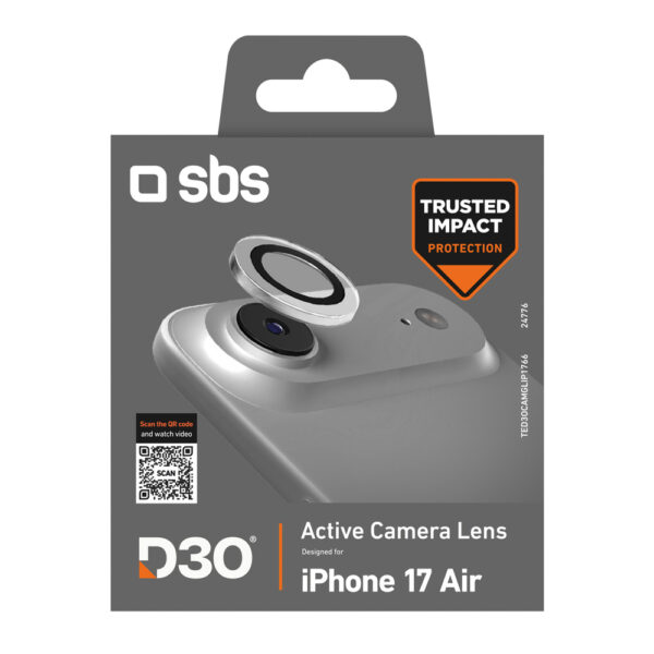 SBS Camera Glass lens protector with D3O technology for iPhone 17 Aireng