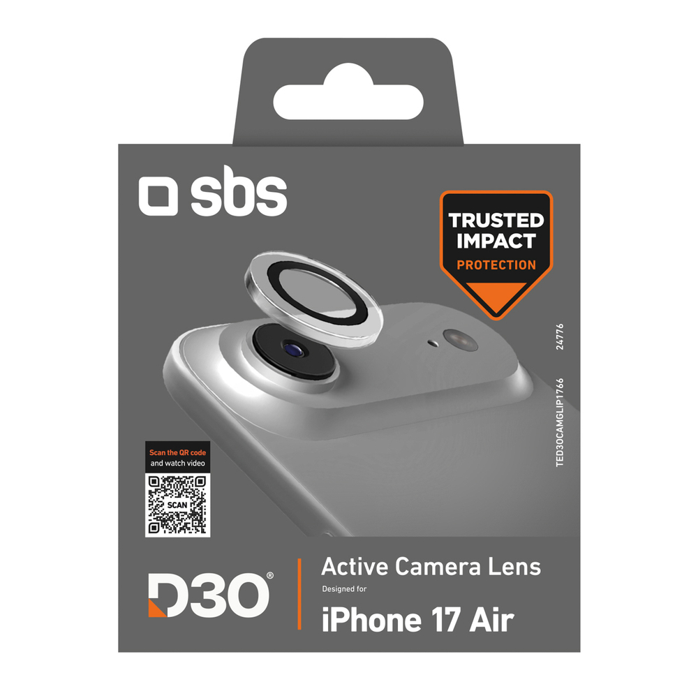SBS Camera Glass lens protector with D3O technology for iPhone 17 Aireng