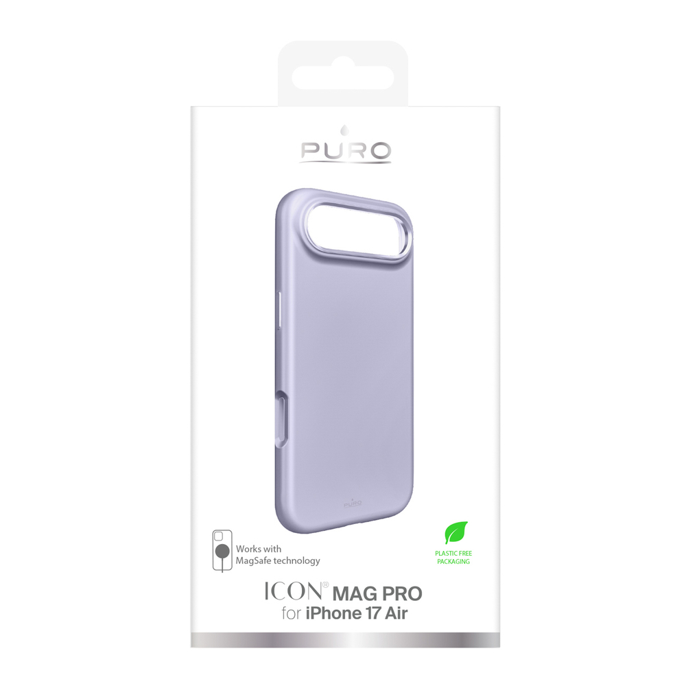 Pure Icon Mag Pro Liquid Silicone Case for iPhone 17 Air, MagSafe Compatible, with Camera Protection and Aluminum Buttons - Pinkeng