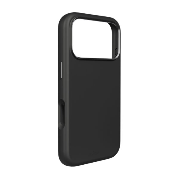 Pure Icon Mag Pro Liquid Silicone Case for iPhone 17 Pro Max, MagSafe Compatible, with Camera Protection and Aluminum Buttons - Blackeng