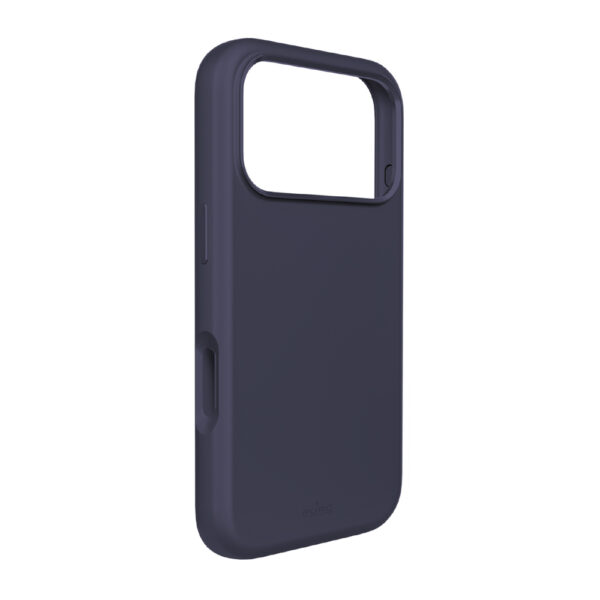 Pure Icon Mag Pro Liquid Silicone Case for iPhone 17 Pro Max, MagSafe Compatible, with Camera Protection and Aluminum Buttons - Dark Blueeng