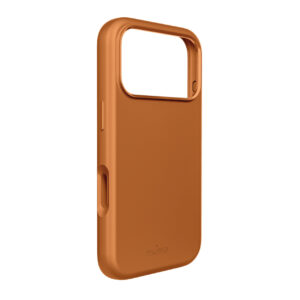 Pure Icon Mag Pro Liquid Silicone Case for iPhone 17 Pro, MagSafe Compatible, with Camera Protection and Aluminum Buttons - Orangeeng
