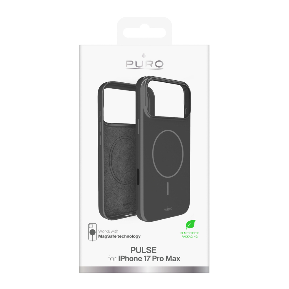 Puro Pulse Protective Case for iPhone 17 Pro Max Polycarbonate - Grayeng