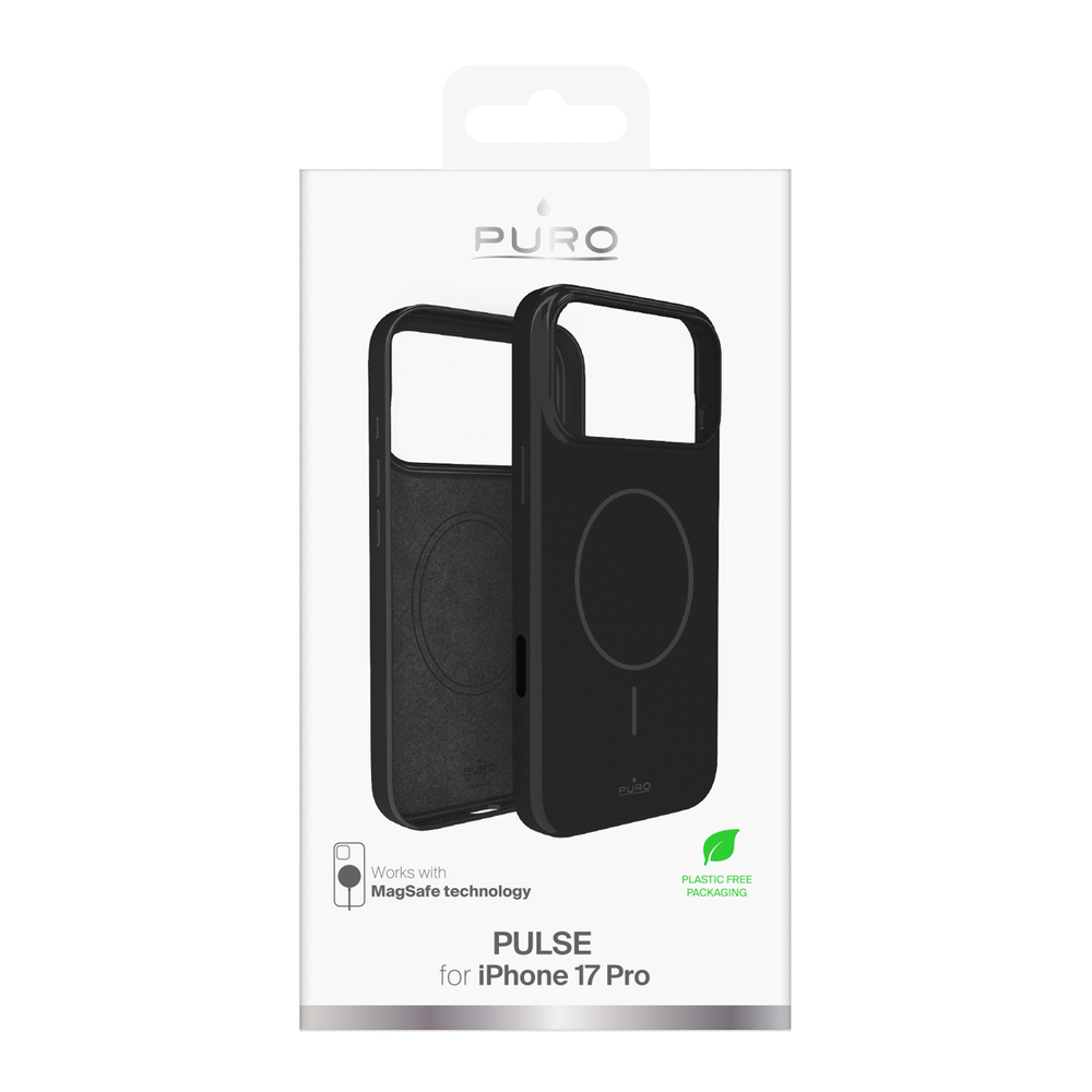 Puro Pulse Protective Case for iPhone 17 Pro Polycarbonate - Blackeng