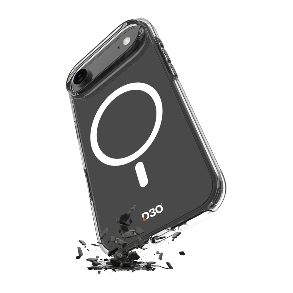 Puro Impact Clear D3O TPU+PC MagSafe Compatible Case for iPhone 17 Air - Transparenteng