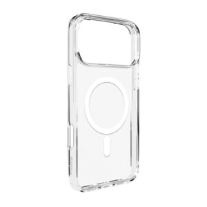 Puro Lite Mag TPU+PC Case Compatible with MagSafe for iPhone 17 Pro Max - Transparent with White Ringeng