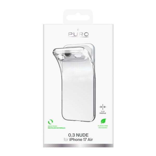 Puro 0.3 Nude Ultra-Slim TPU Case for iPhone 17 Air - Transparenteng