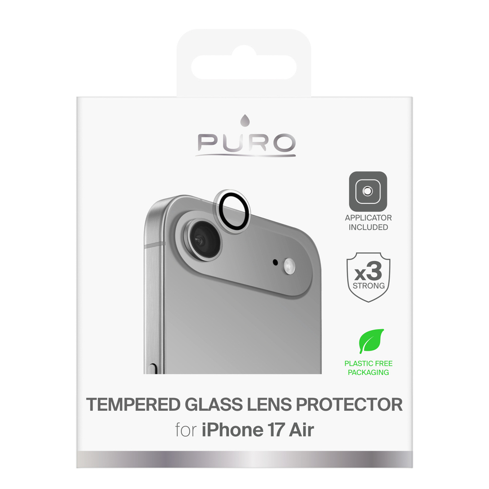 Puro Individual Tempered Glass Lens Screen Protector for iPhone 17 Aireng