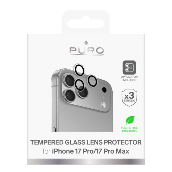 Puro Individual tempered glass lenses for iPhone 17 Pro / iPhone 17 Pro Maxeng