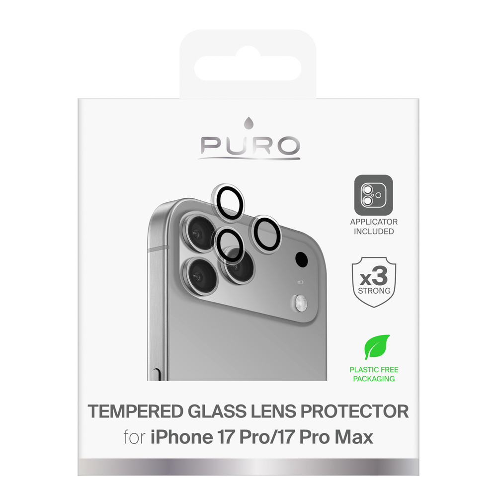 Puro Individual tempered glass lenses for iPhone 17 Pro / iPhone 17 Pro Maxeng