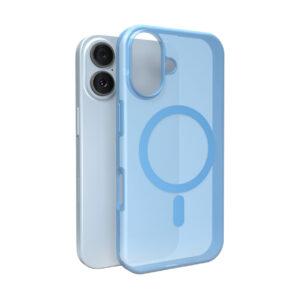 Puro Daylight Magsafe Compatible Silicone Case for iPhone 17 - Translucent Blueeng