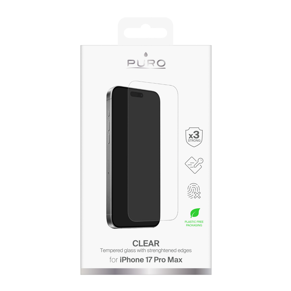 Puro Standard Tempered Glass for iPhone 17 Pro Maxeng