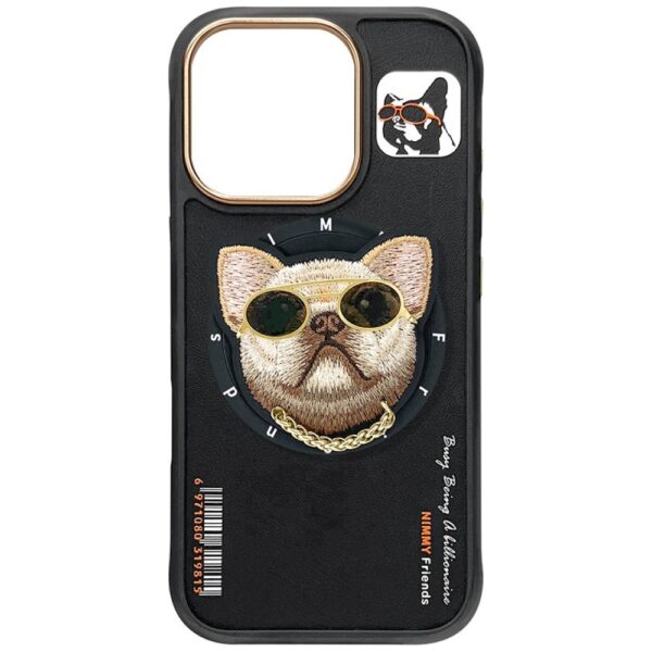 Nimmy Glasses Cool Dog MagSafe Case for iPhone 16 Pro - Blackeng