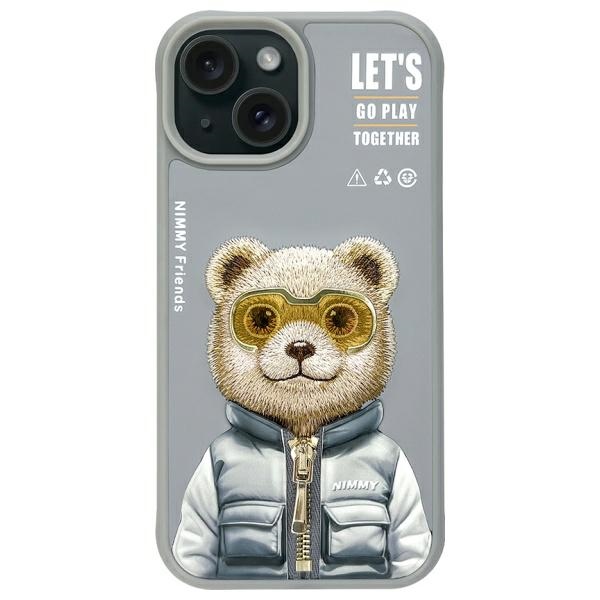 Nimmy Cool&Cute 2.0 Bear Case for iPhone 15 - Grayeng