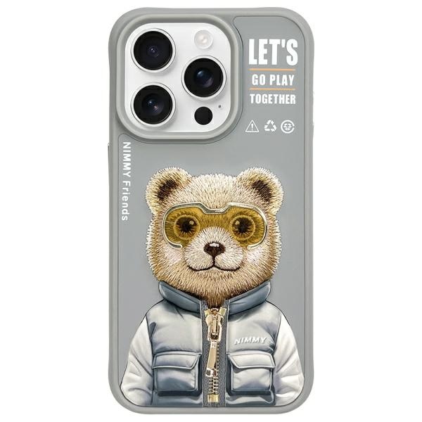 Nimmy Cool&Cute 2.0 Bear Case for iPhone 15 Pro Max - Grayeng