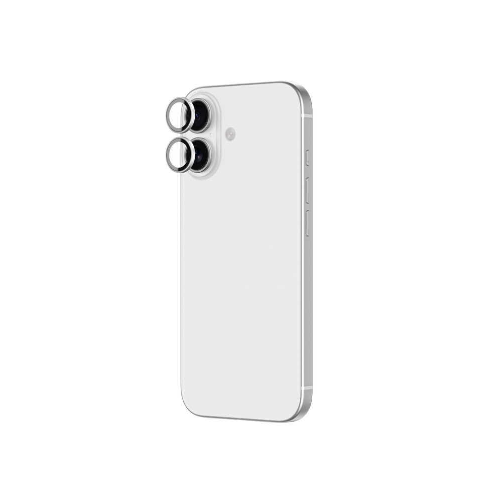 AmazingThing Lens Glass for iPhone 17 with Silver Aluminum Frameeng