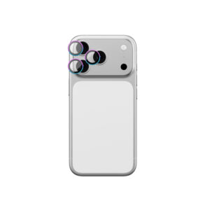 AmazingThing Lens Glass for iPhone 17 Pro / Pro Max with Rainbow Aluminum Frameeng