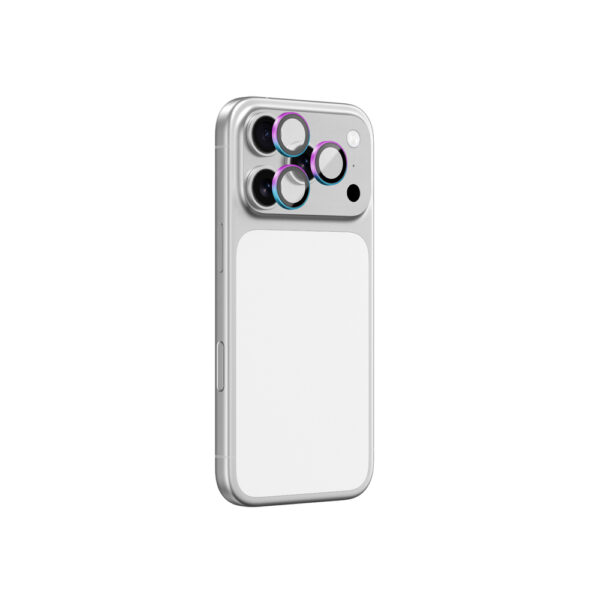 AmazingThing Lens Glass for iPhone 17 Pro / Pro Max with Rainbow Aluminum Frameeng