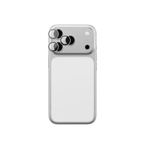 AmazingThing Sapphire Camera Glass for iPhone 17 Pro / Pro Max - with Silver Frameeng