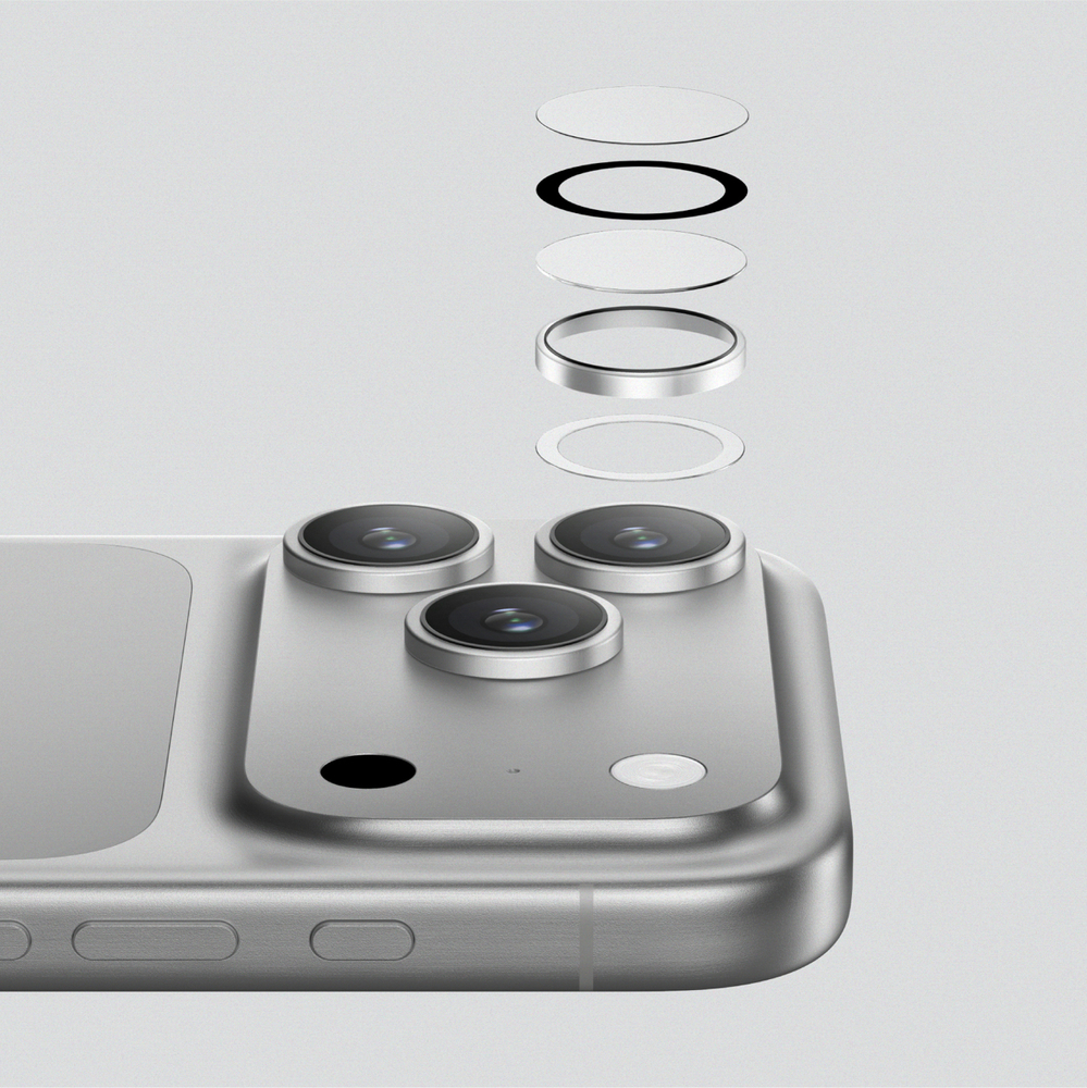AmazingThing Sapphire Camera Glass for iPhone 17 Pro / Pro Max - with Black Frameeng