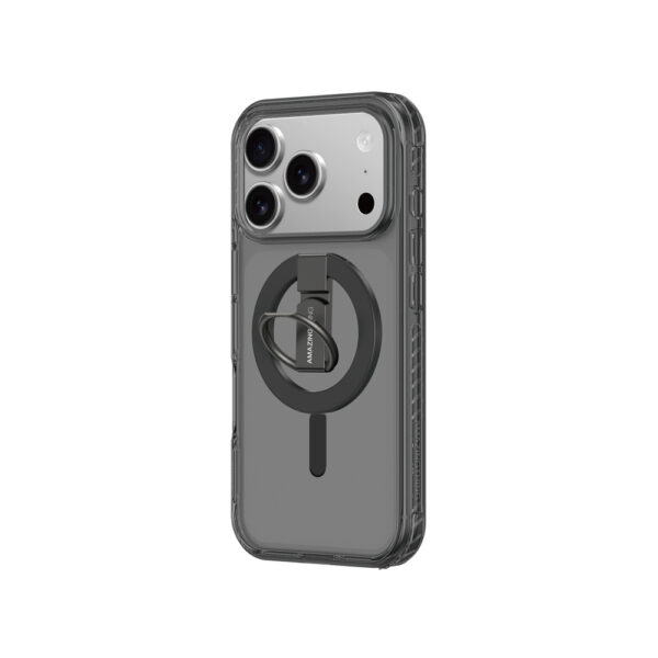 AmazingThing Titan Pro Grip Ring Set Case for iPhone 17 Pro Compatible with MagSafe - Blackeng
