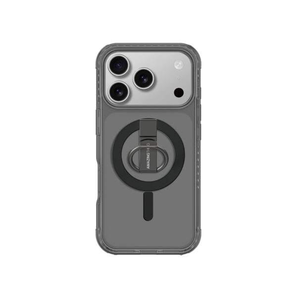 AmazingThing Titan Pro Grip Ring Set Case for iPhone 17 Pro Max Compatible with MagSafe - Blackeng