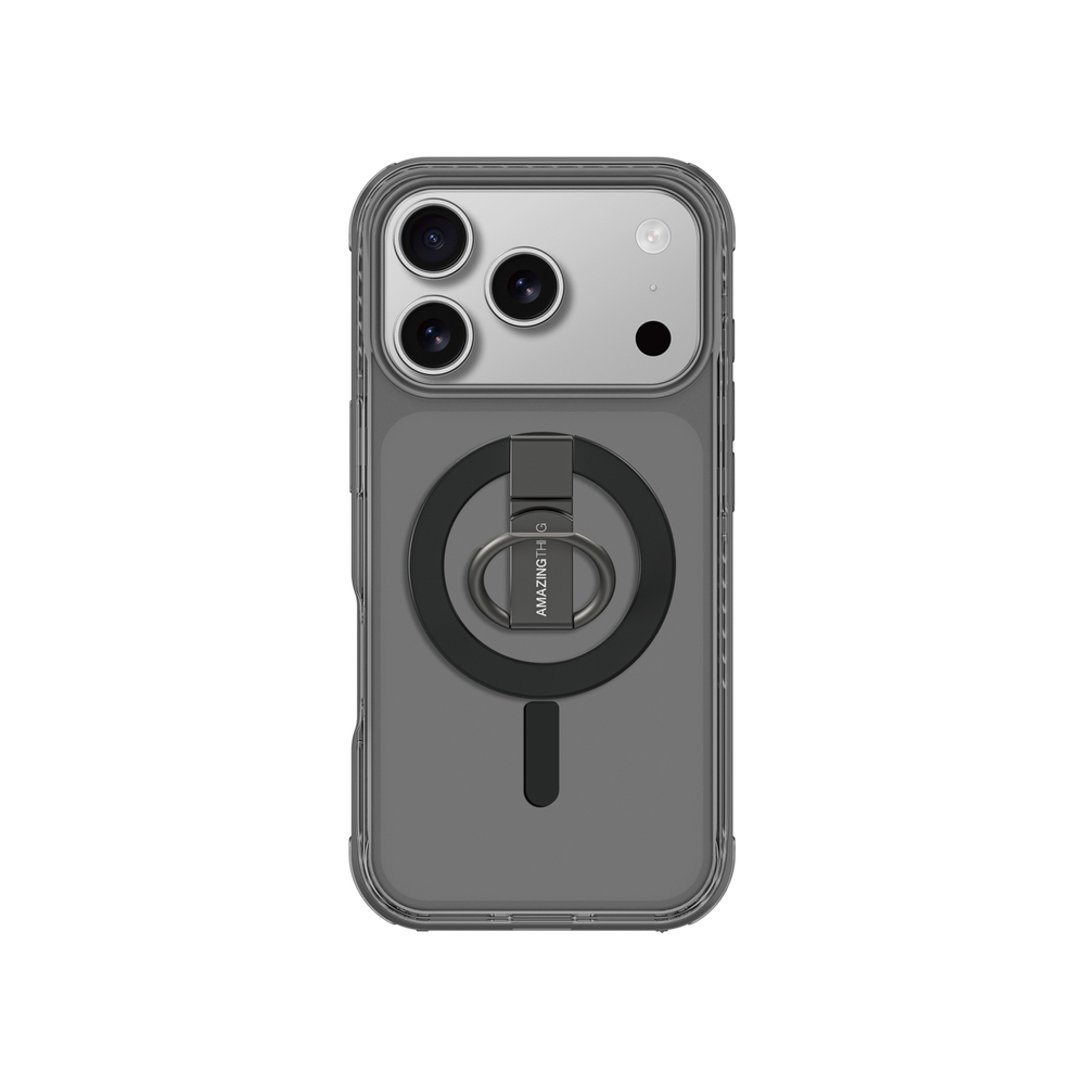 AmazingThing Titan Pro Grip Ring Set Case for iPhone 17 Pro Max Compatible with MagSafe - Blackeng