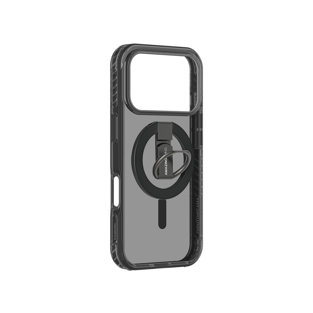 AmazingThing Titan Pro Grip Ring Set Case for iPhone 17 Pro Max Compatible with MagSafe - Blackeng