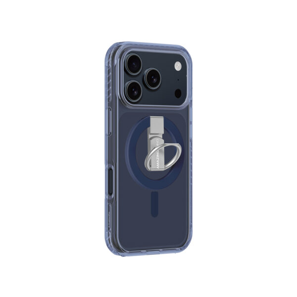 AmazingThing Titan Pro Grip Ring Set Case for iPhone 17 Pro Max Compatible with MagSafe - Blueeng