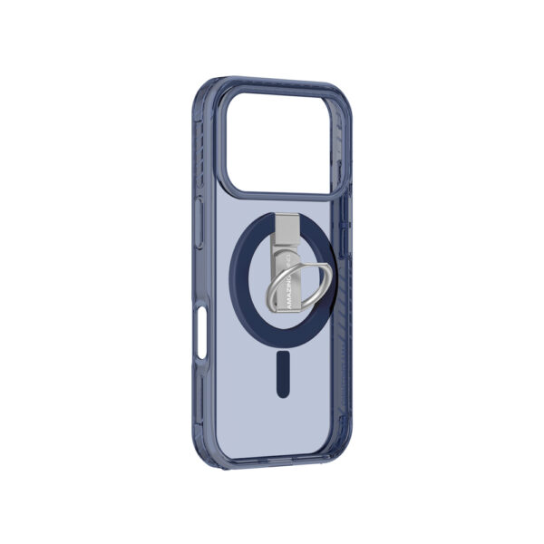 AmazingThing Titan Pro Grip Ring Set Case for iPhone 17 Pro Max Compatible with MagSafe - Blueeng