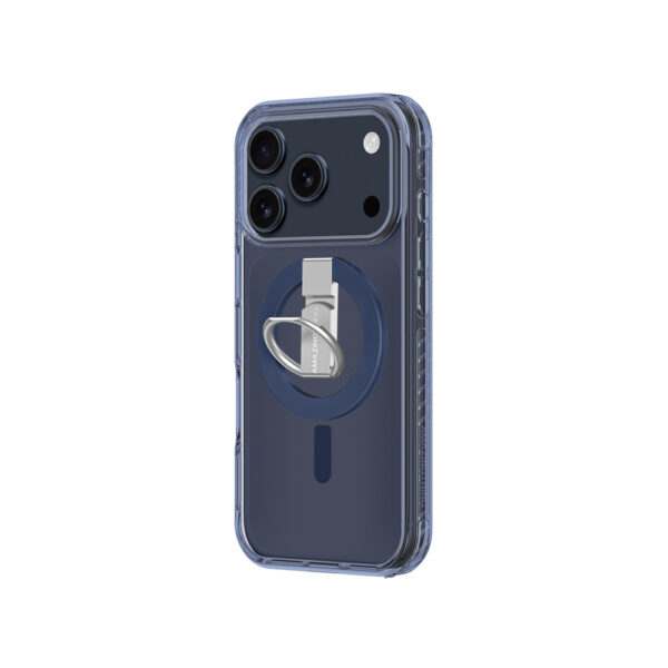 AmazingThing Titan Pro Grip Ring Set Case for iPhone 17 Pro Max Compatible with MagSafe - Blueeng