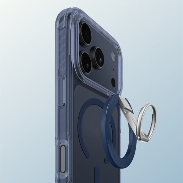 AmazingThing Titan Pro Grip Ring Set Case for iPhone 17 Pro Max Compatible with MagSafe - Blueeng