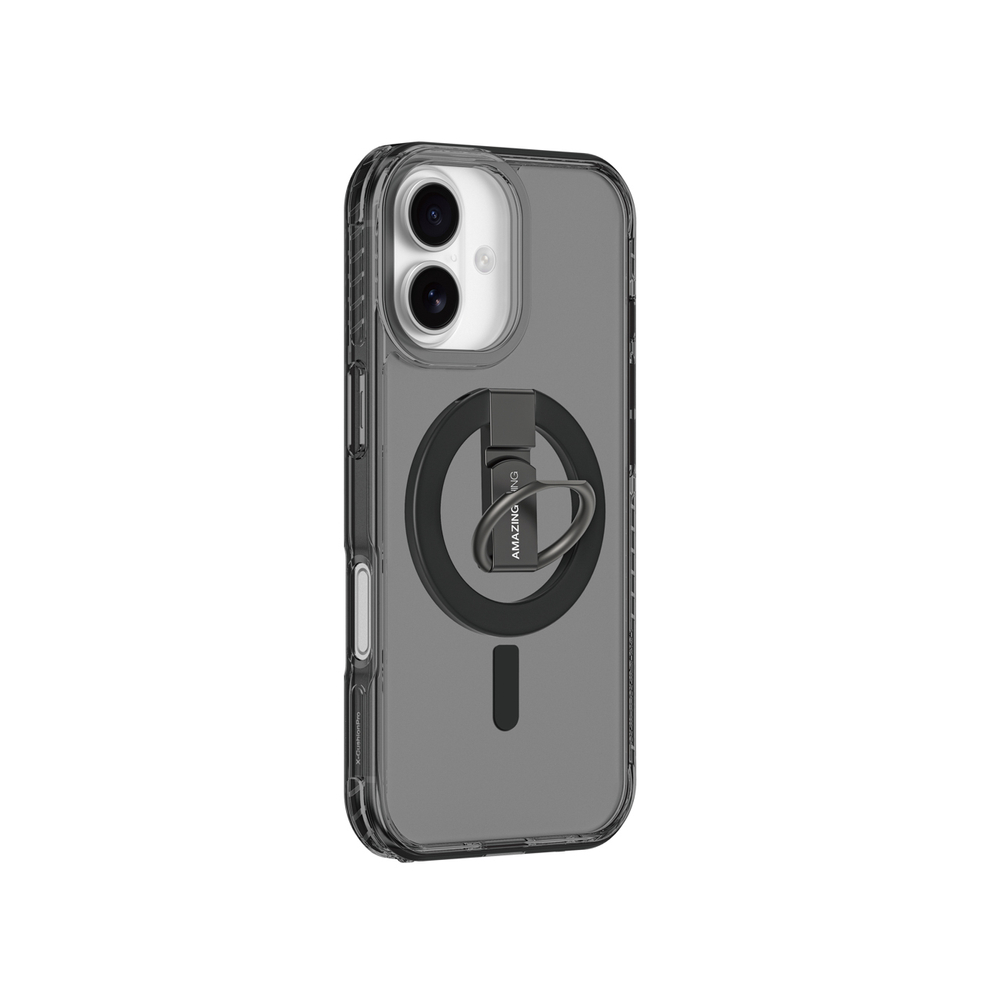 AmazingThing Titan Pro Grip Ring Set Case for iPhone 17 Compatible with MagSafe - Blackeng