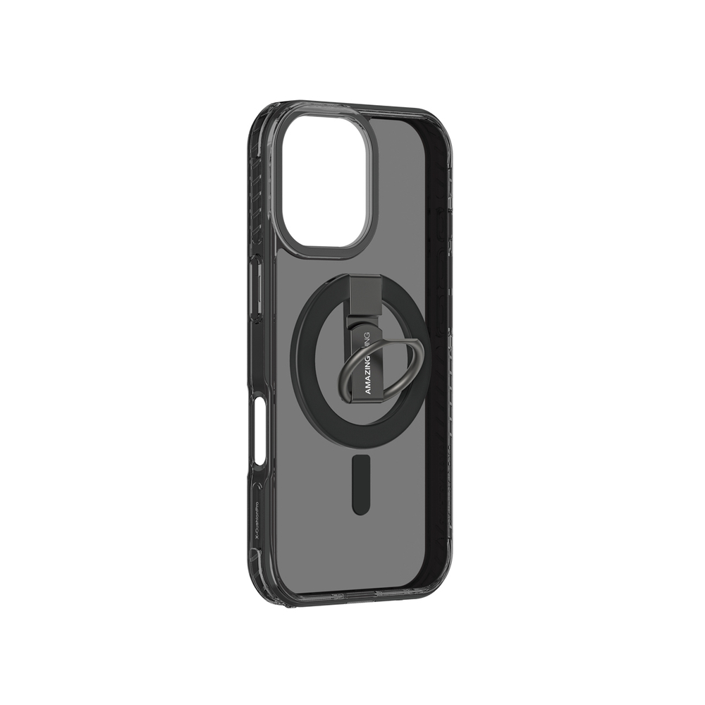 AmazingThing Titan Pro Grip Ring Set Case for iPhone 17 Compatible with MagSafe - Blackeng