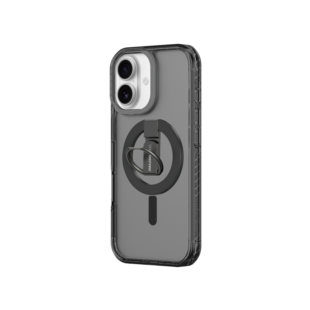 AmazingThing Titan Pro Grip Ring Set Case for iPhone 17 Compatible with MagSafe - Blackeng