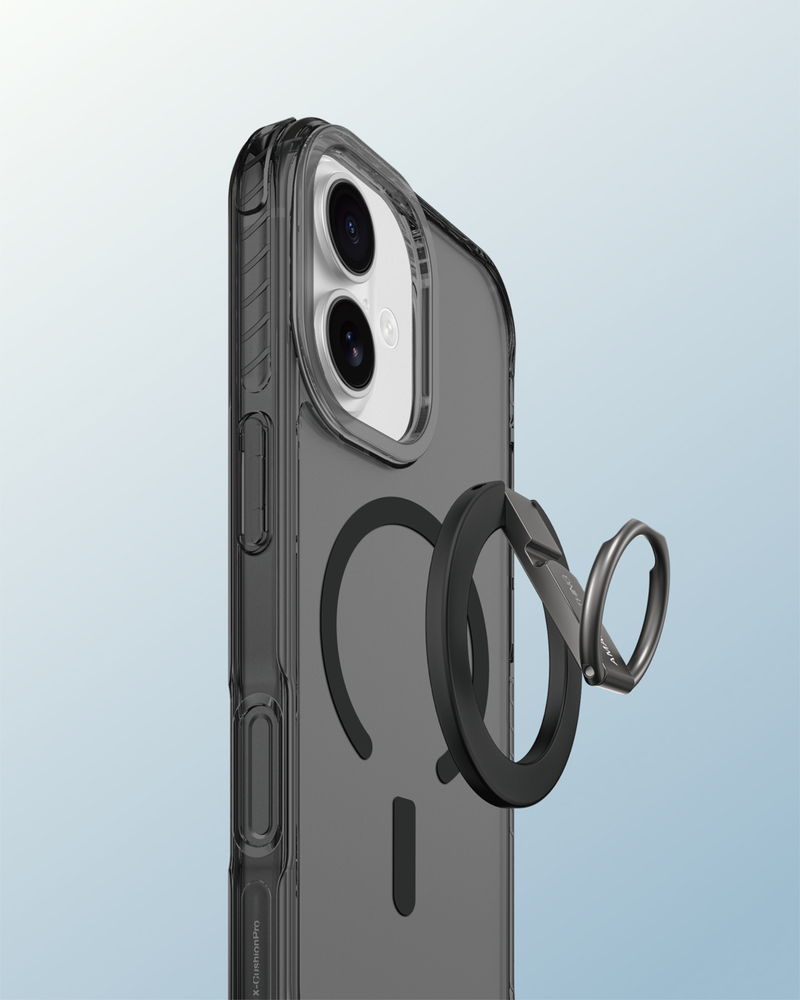 AmazingThing Titan Pro Grip Ring Set Case for iPhone 17 Compatible with MagSafe - Blackeng