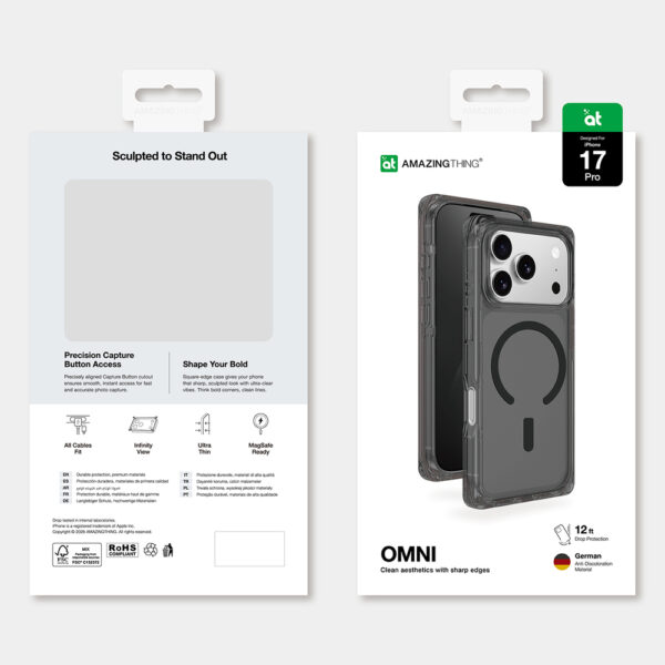 AmazingThing Omni Case for iPhone 17 Pro MagSafe Compatible - Blackeng
