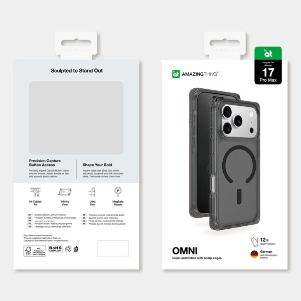 AmazingThing Omni Case for iPhone 17 Pro Max Compatible with MagSafe - Blackeng