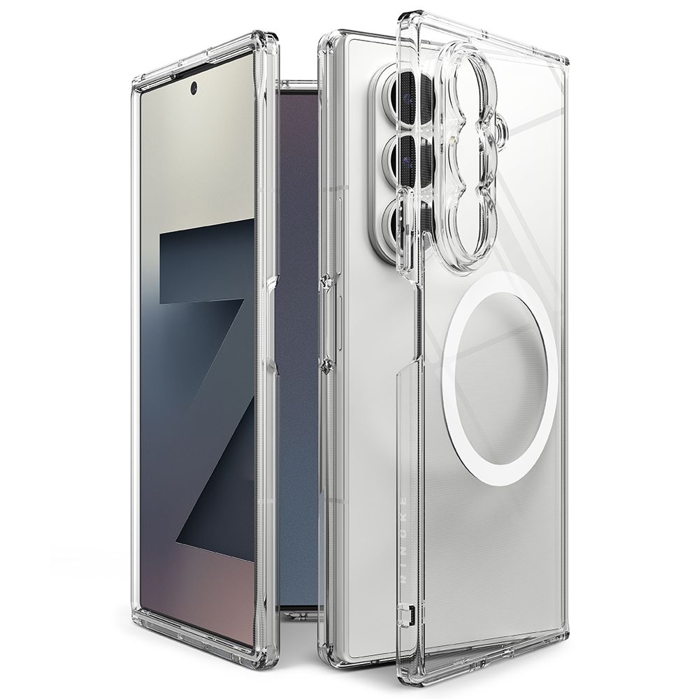 Ringke Fusion Magnetic MagSafe Case for Samsung Galaxy Z Fold 7 - Cleareng
