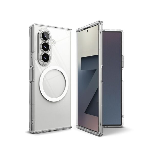 Ringke Fusion Magnetic MagSafe Case for Samsung Galaxy Z Fold 7 - Cleareng