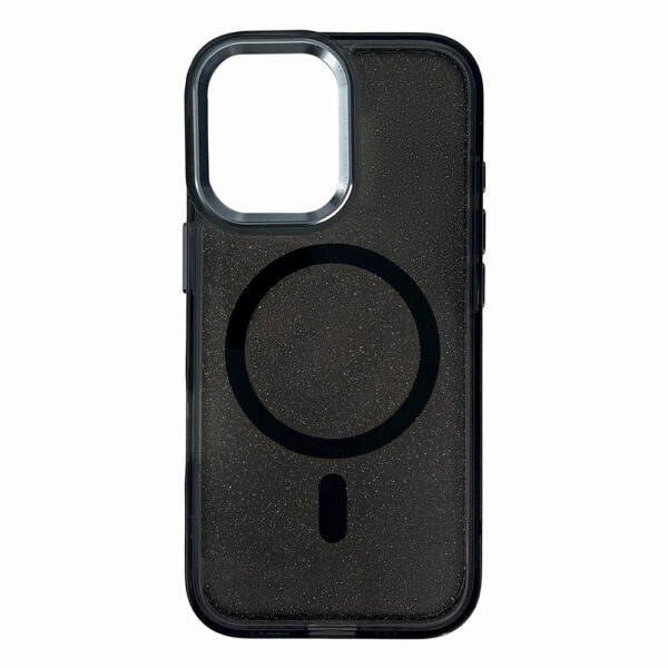 Glitter Case MagSafe Compatible for iPhone 17 - Blackeng