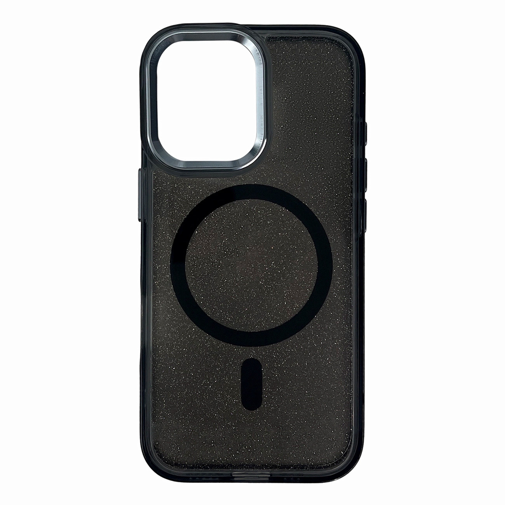 Glitter Case MagSafe Compatible for iPhone 17 - Blackeng