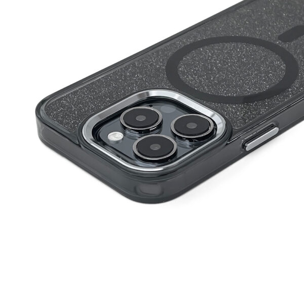 Glitter Case MagSafe Compatible for iPhone 17 - Blackeng