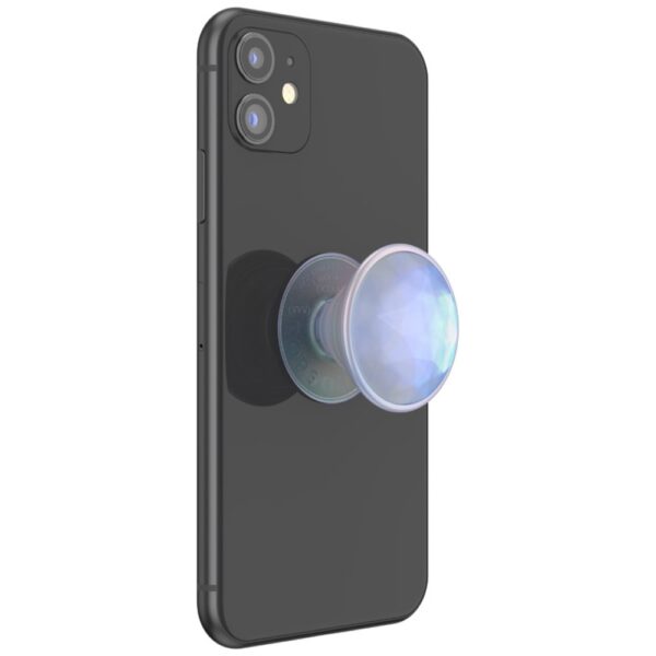 Popsockets Luxe Iridescent Dichroic Phone Holder and Stand - Whiteeng
