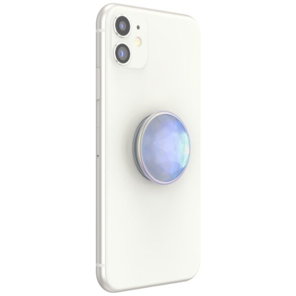 Popsockets Luxe Iridescent Dichroic Phone Holder and Stand - Whiteeng