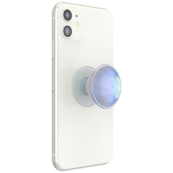 Popsockets Luxe Iridescent Dichroic Phone Holder and Stand - Whiteeng