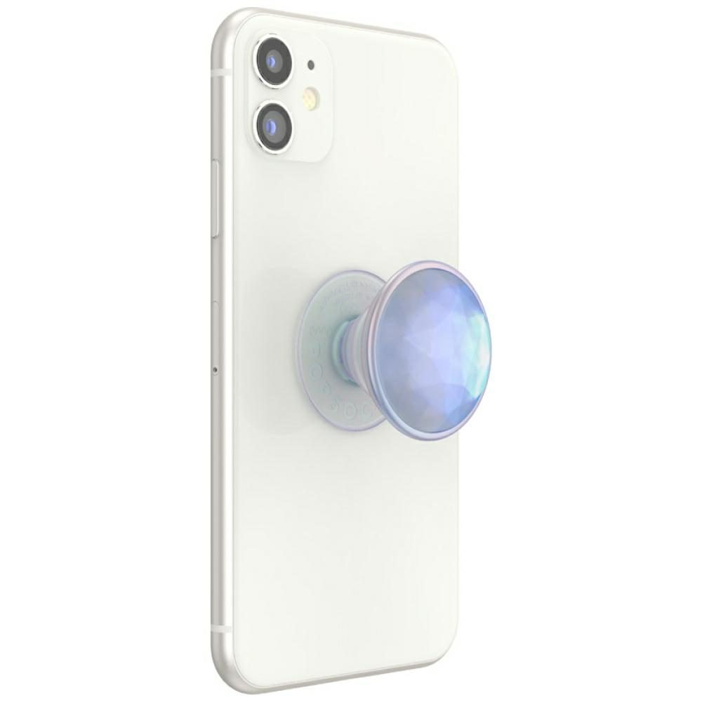 Popsockets Luxe Iridescent Dichroic Phone Holder and Stand - Whiteeng