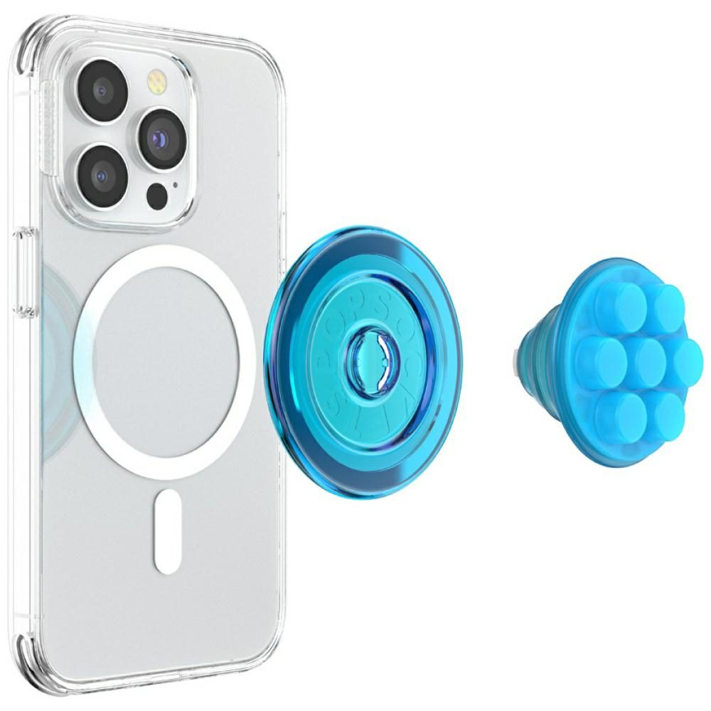 Popsockets Translucent FG-Popper MagSafe Phone Holder and Stand - Blueeng