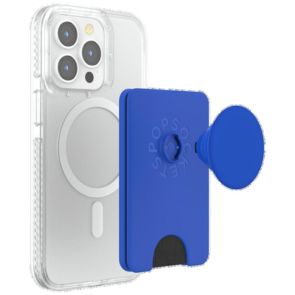 Popsockets PopWallet+ PopGrip PW+ MS MagSafe Wallet Phone Holder and Stand - Blueeng